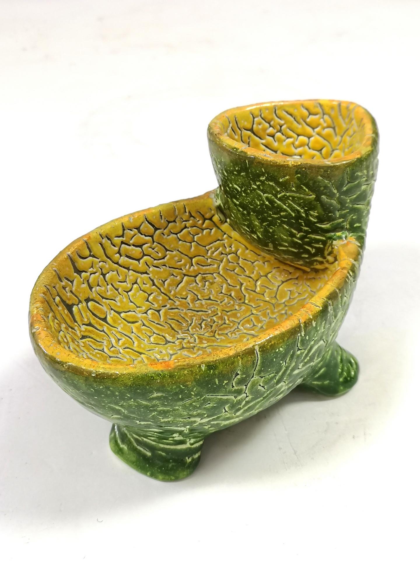 Late 20th Century Hand Made Turtle Shaped Vintage Ceramic Bowl by Bela Gal, 1970's