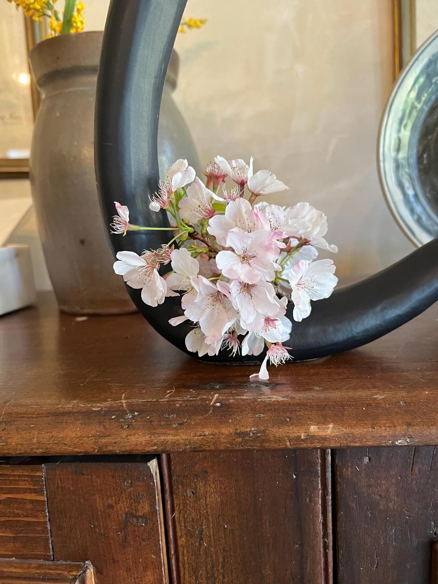 Hand Made Vintage Ikebana Japanese Ceramic Vase 4