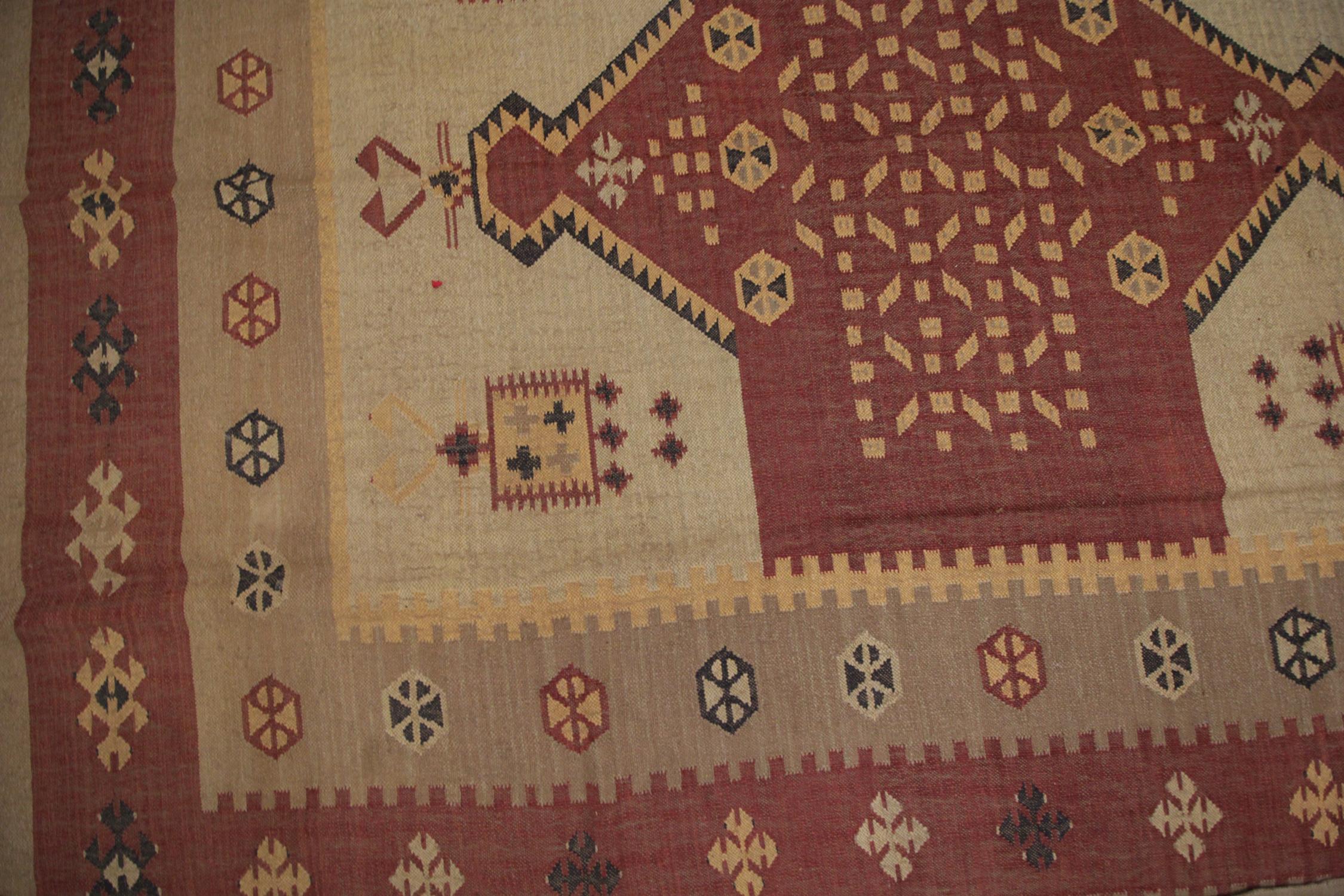 neutral traditional rug