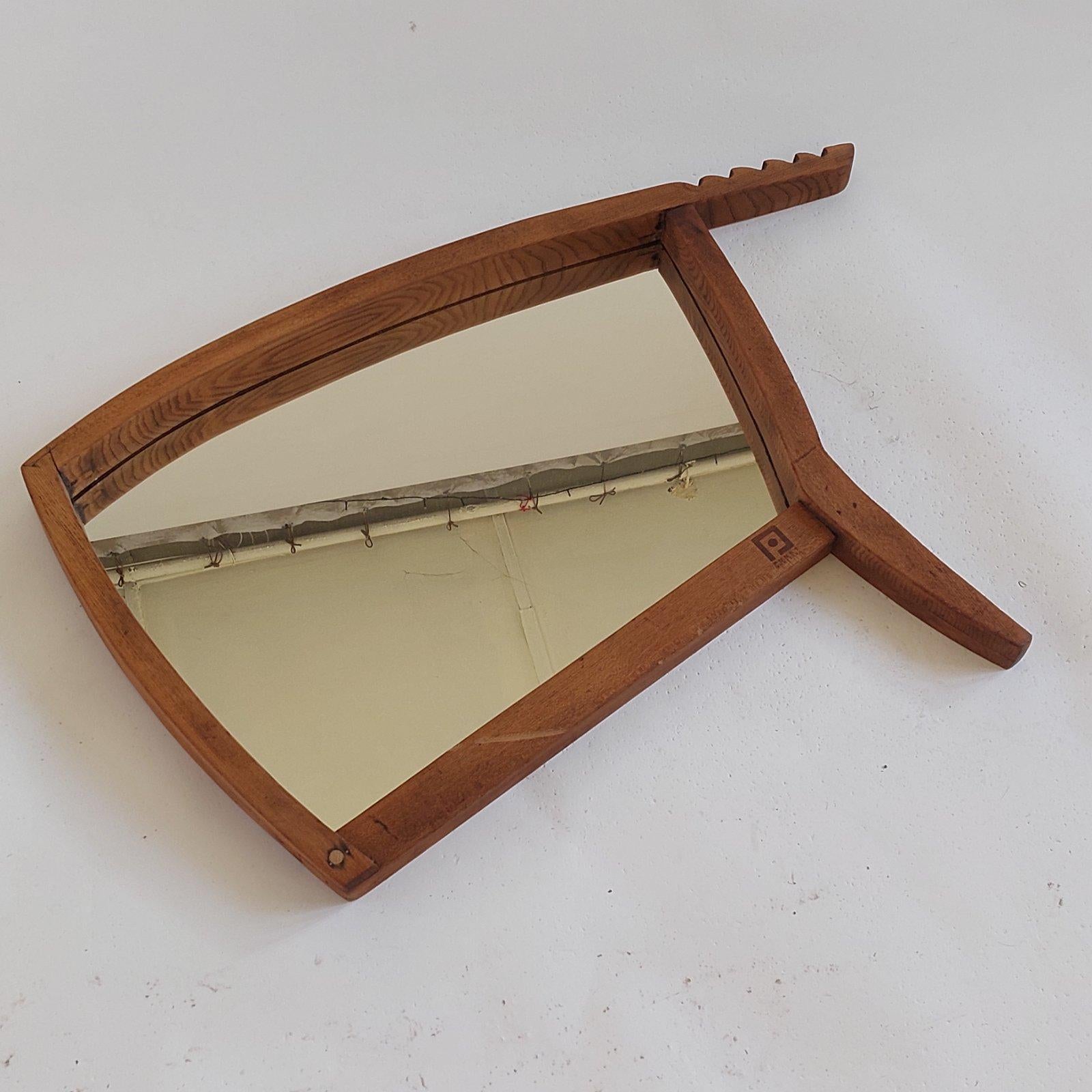 Bulgarian Hand Made Walnut Mirror Frame by PUNKT Workshop For Sale