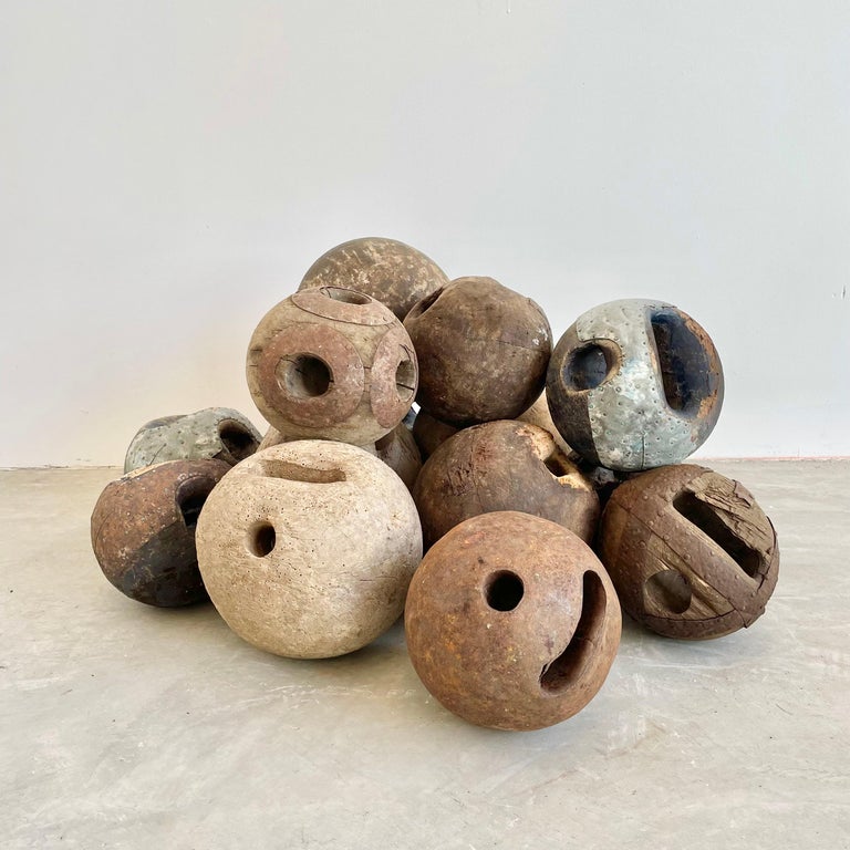 Hand-Made Wooden Bowling Balls, 1960s France For Sale at 1stDibs