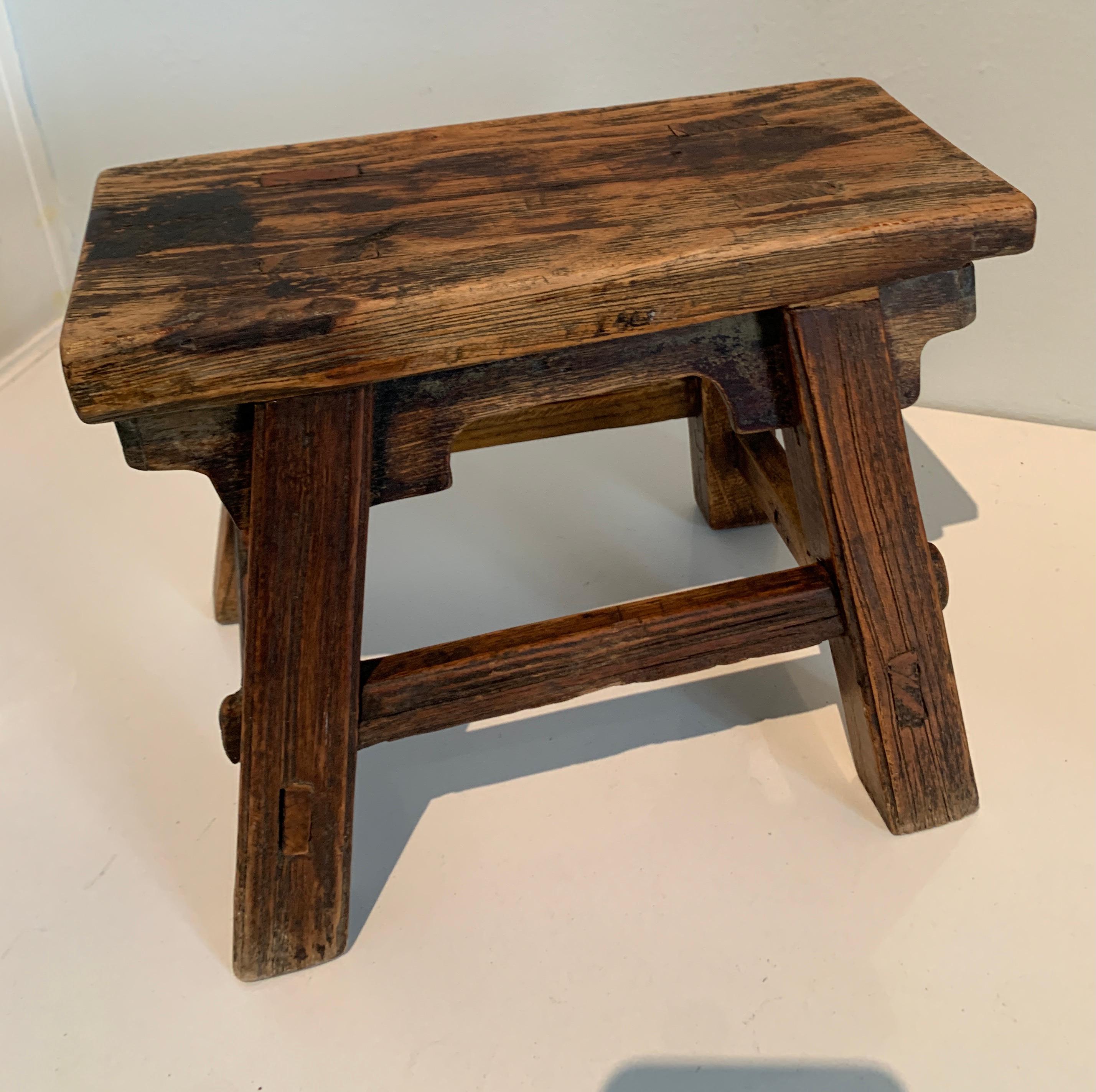Hand-Crafted Hand Made Wooden Milk or Step Stool