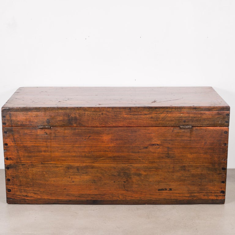 Handmade Wooden Tool Box, circa 1920 at 1stDibs | old fashioned wood tool  box, hand made tool box, handmade tool box