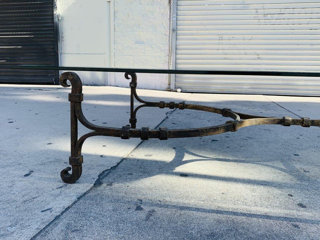Handmade Wrought Iron and Gold Gilt Coffee Table 4