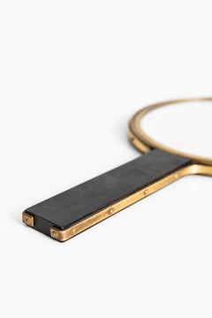 Handspiegel aus Messing in der Art von Ivar Ålenius Björk