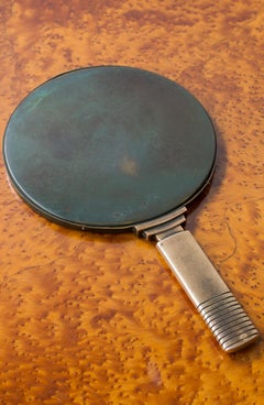 Hand mirror in bronze by GAB