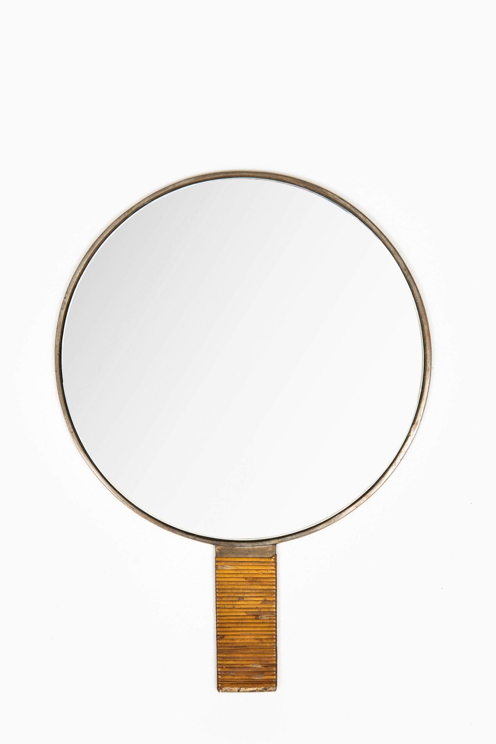 Scandinavian Modern Hand Mirror in the Style of Estric Ericsson Probably Produced in Sweden For Sale