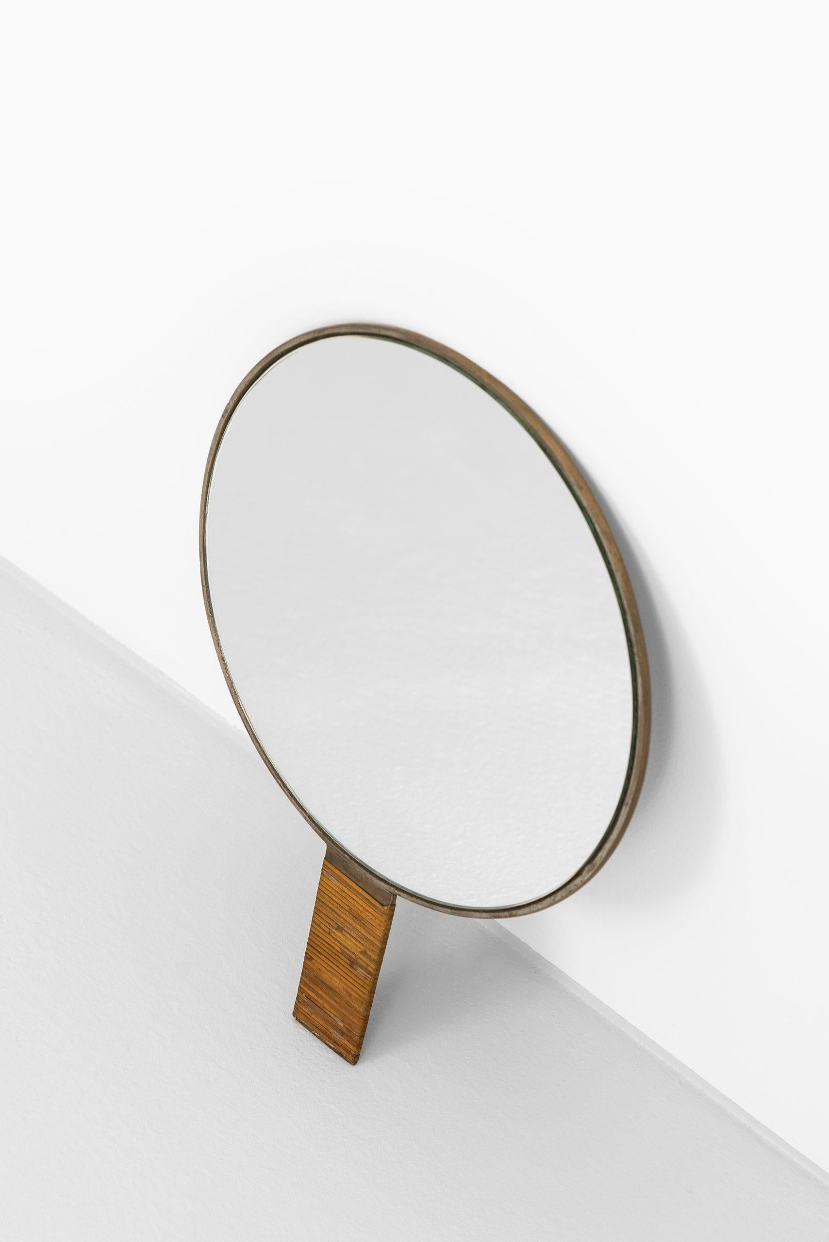 Scandinavian Modern Hand Mirror in the Style of Estric Ericsson Probably Produced in Sweden For Sale