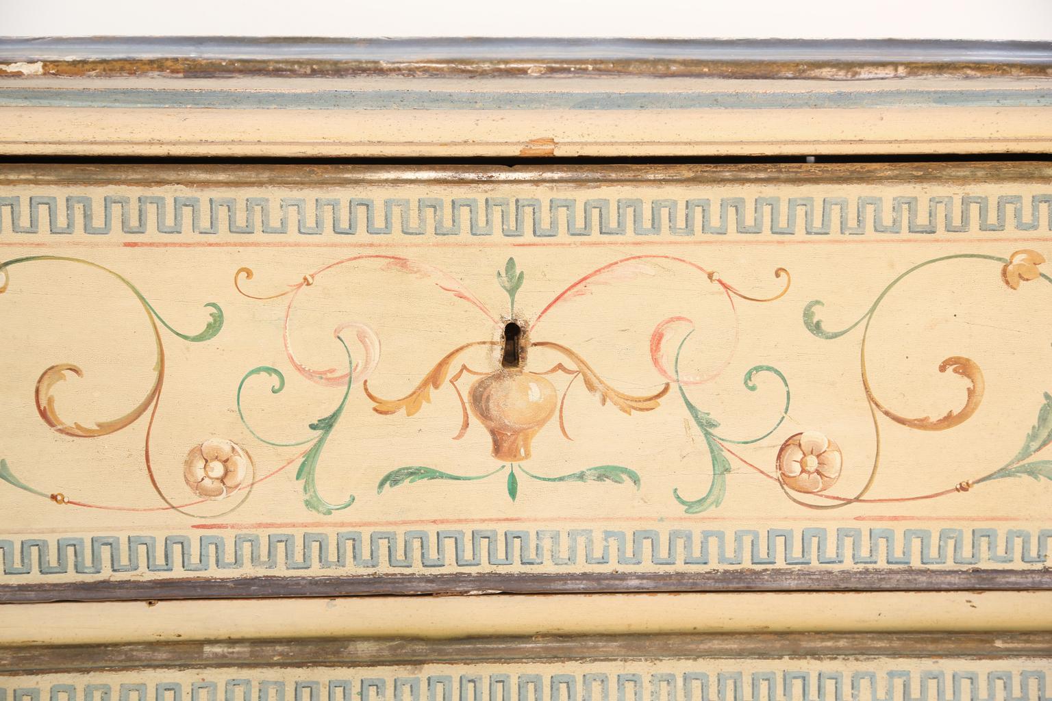Wood Hand-Painted 18th Century Venetian Commode