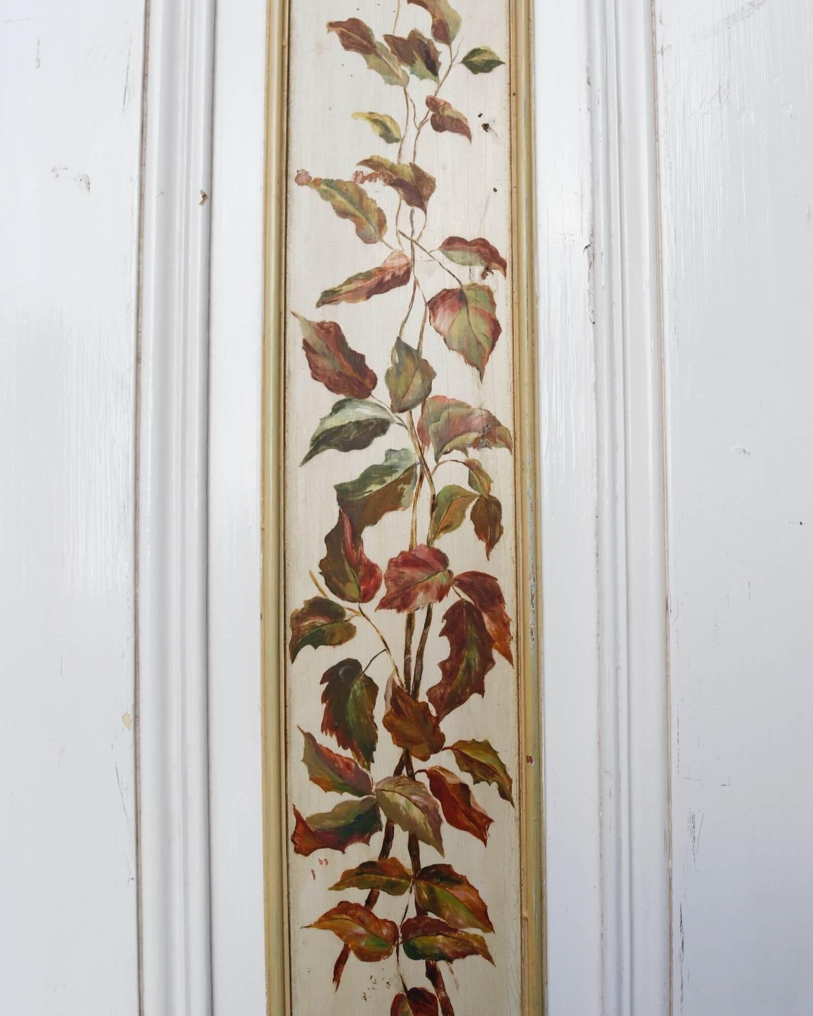 Anglais Porte intérieure victorienne à 4 panneaux peinte à la main en vente