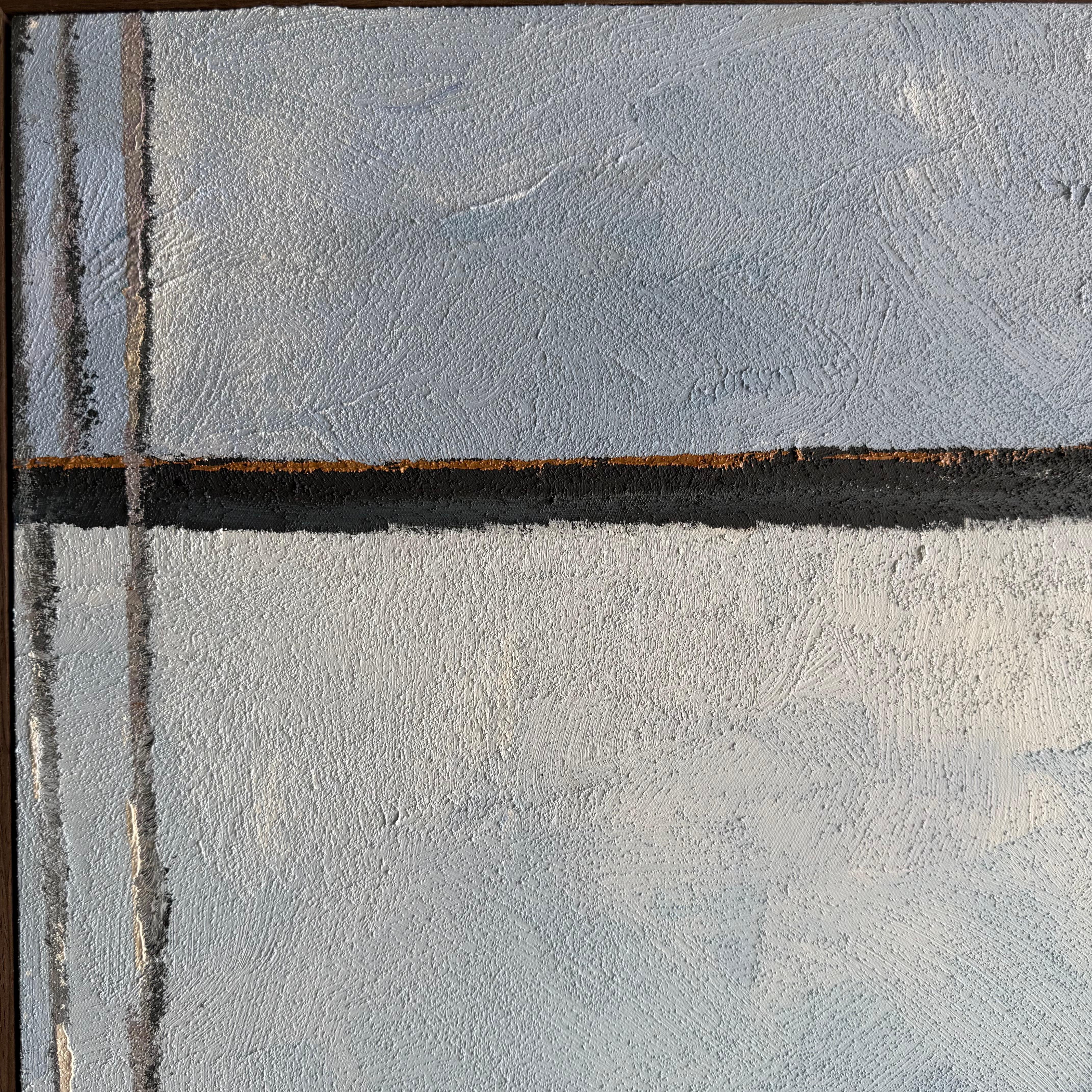 Peint à la main Acrylique sur toile peinte à la main Vue de l'océan depuis la fenêtre d'un café en vente