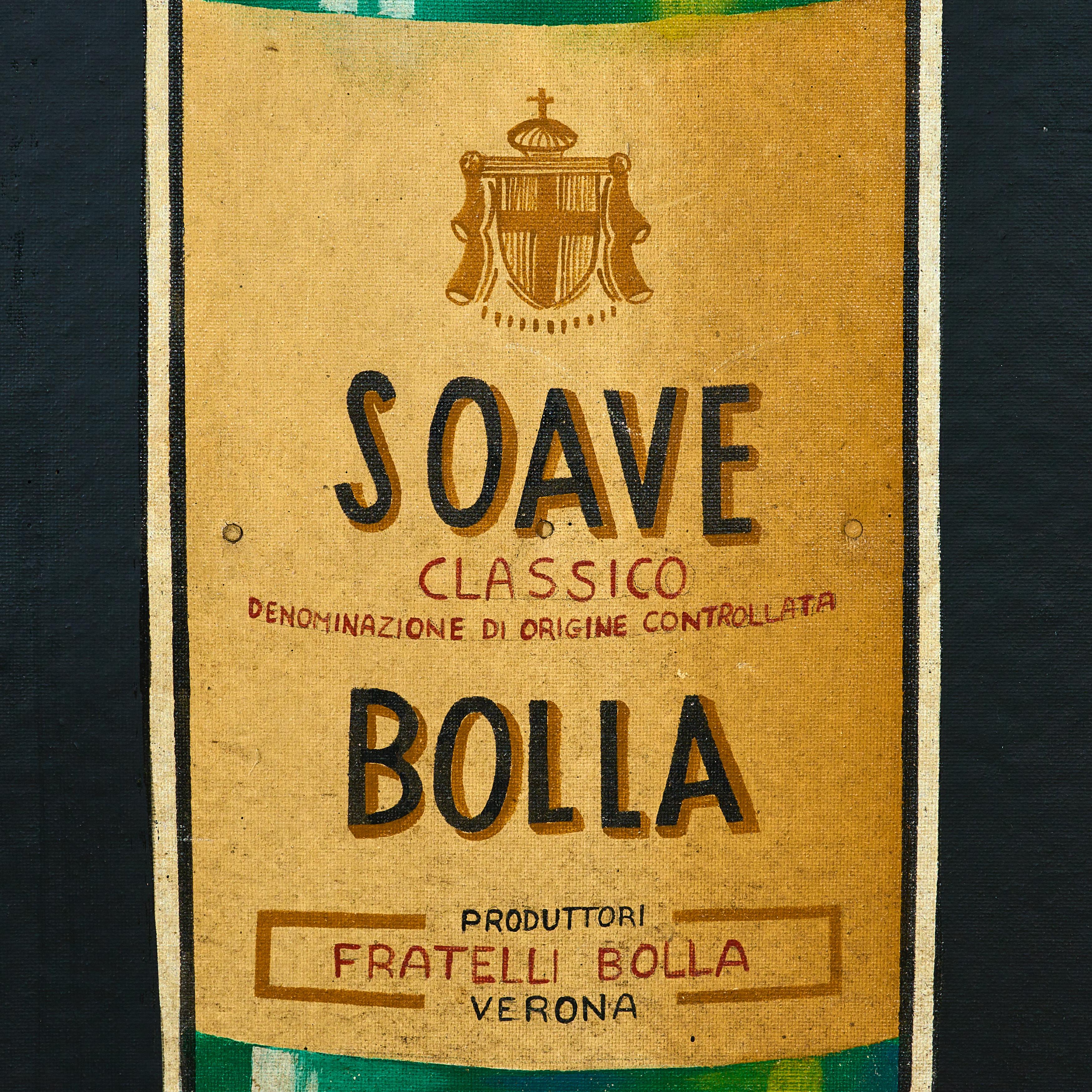 Hand Painted Advertising Sign For Soave Bolla For Sale 1