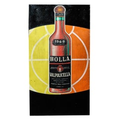 Hand Painted Advertising Sign for Valpolicella Bolla