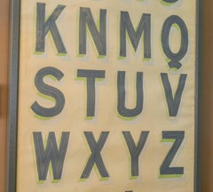 Hand Painted Alphabet Chart