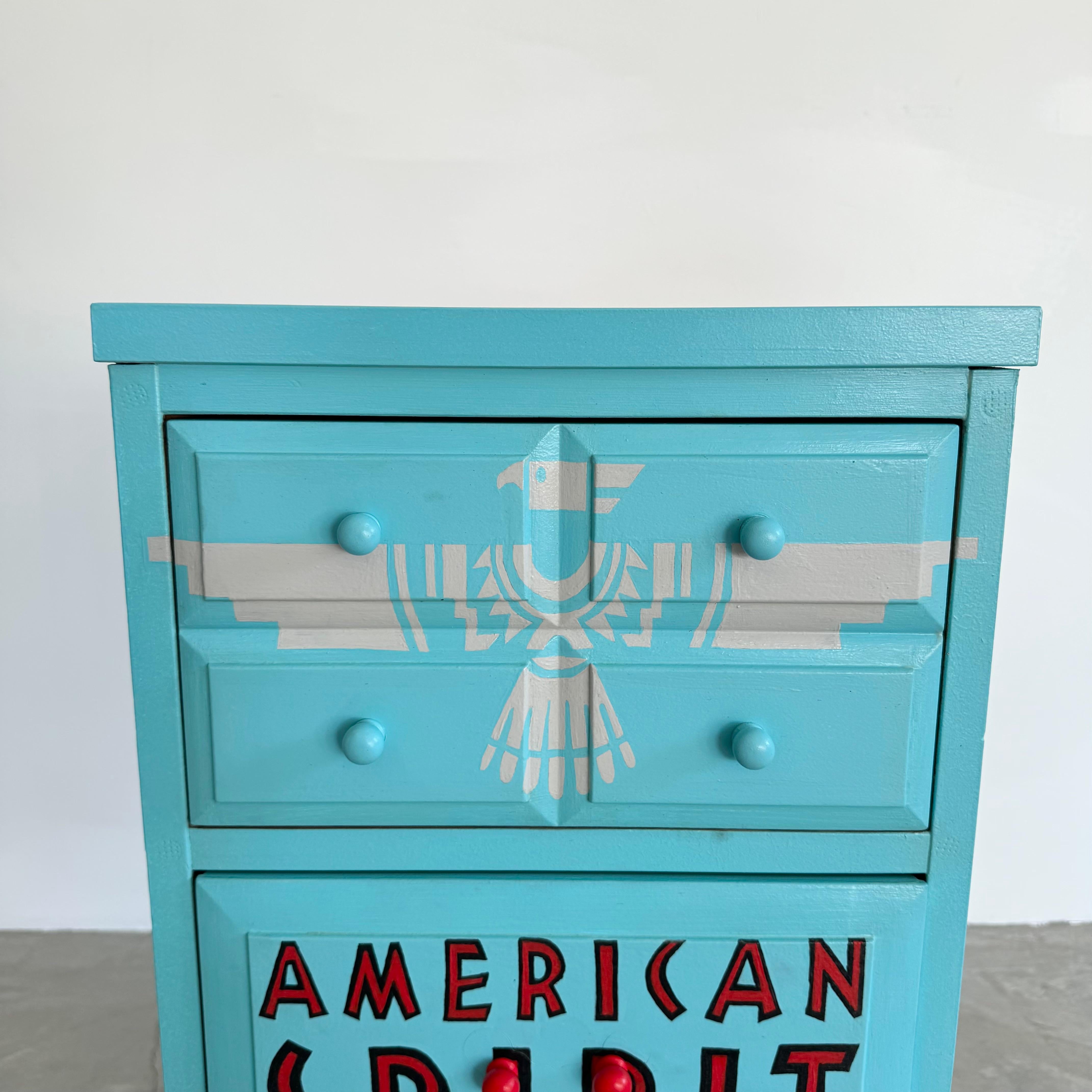 Hand Painted American Spirit Cigarettes Dresser, 2000s USA For Sale 6
