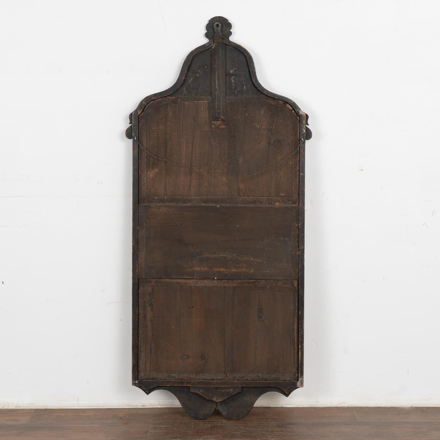 Hand Painted and Carved Tall Mirror, China circa 1770-1800 For Sale 4