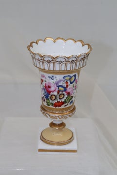 Hand painted and gilded vase att. to Minton