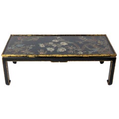 Hand Painted and Gilt Chinoiserie Coffee Table