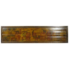 Hand Painted Antique Chinese Wall Hanging Plaque 2