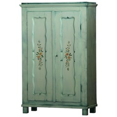 Hand Painted Antique Double Wardrobe