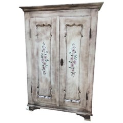 Hand Painted Antique Double Wardrobe
