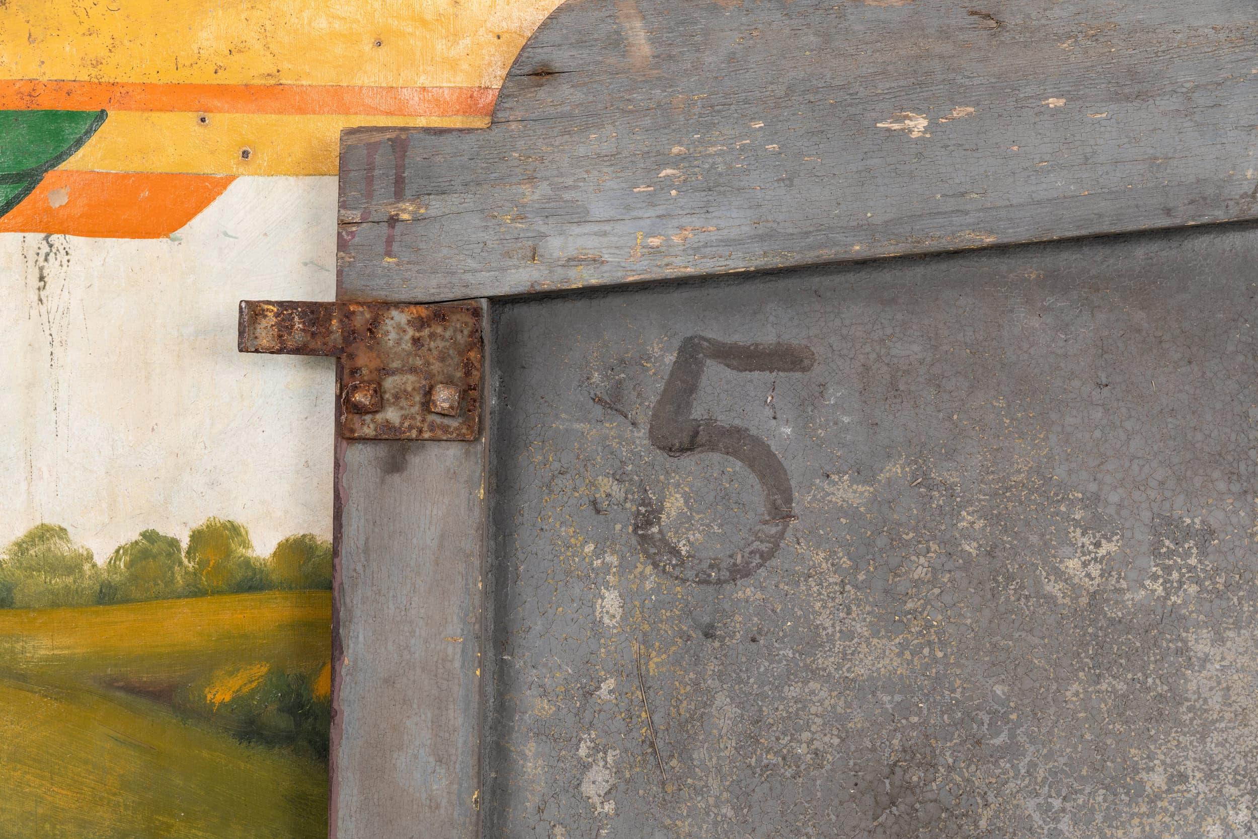 Cartel antiguo de feria industrial pintado a mano, C.1930 Inglés