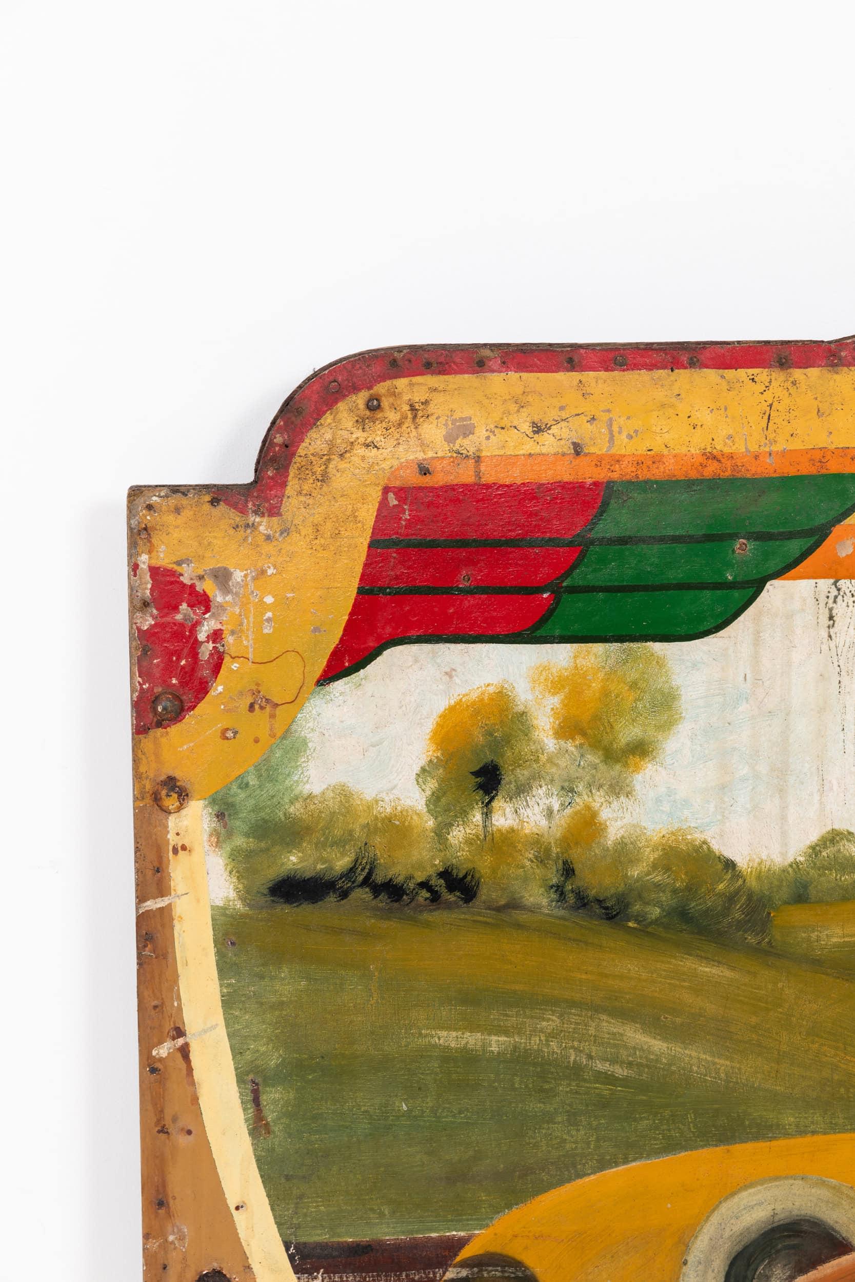 Cartel antiguo de feria industrial pintado a mano, C.1930 en Bastante bueno Estado en London, GB