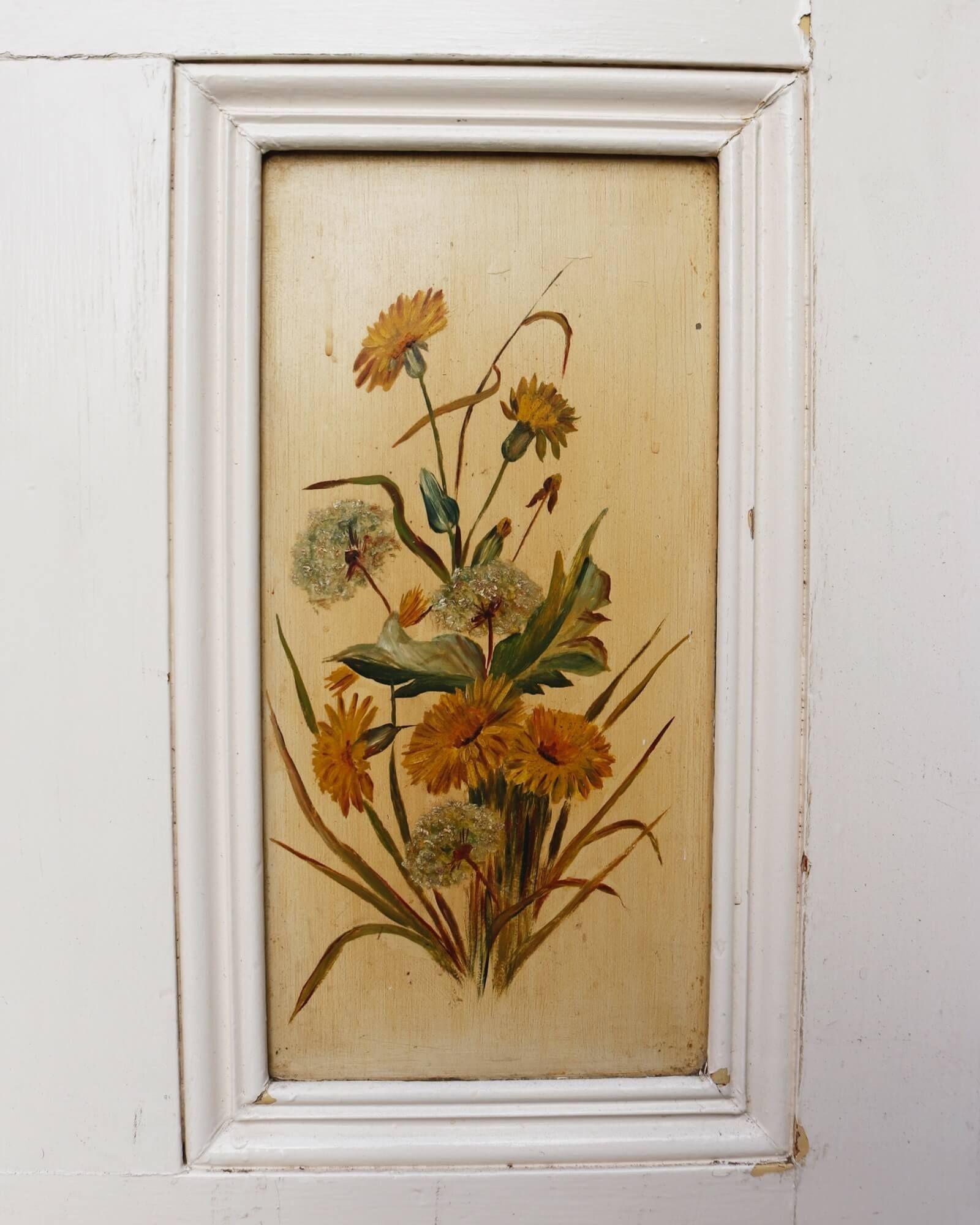 English Hand Painted Antique Victorian Internal Door