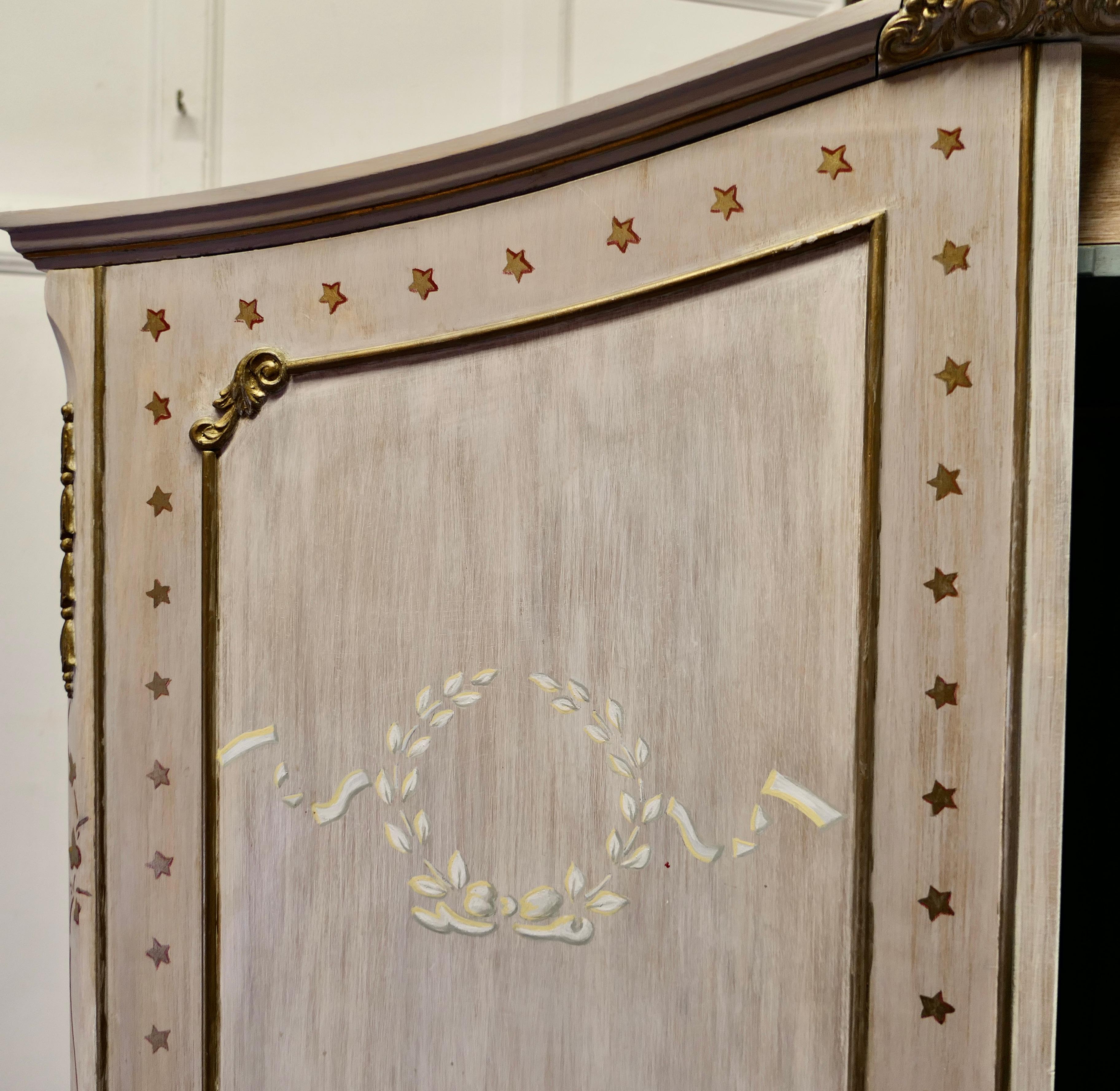 Hand Painted Armoire/Compactum from South of France  1
