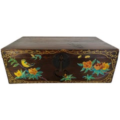 Hand Painted Asian Trunk, 19th Century