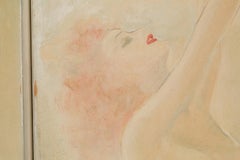 Hand Painted Ballet Scene 4-Panel Standing Screen