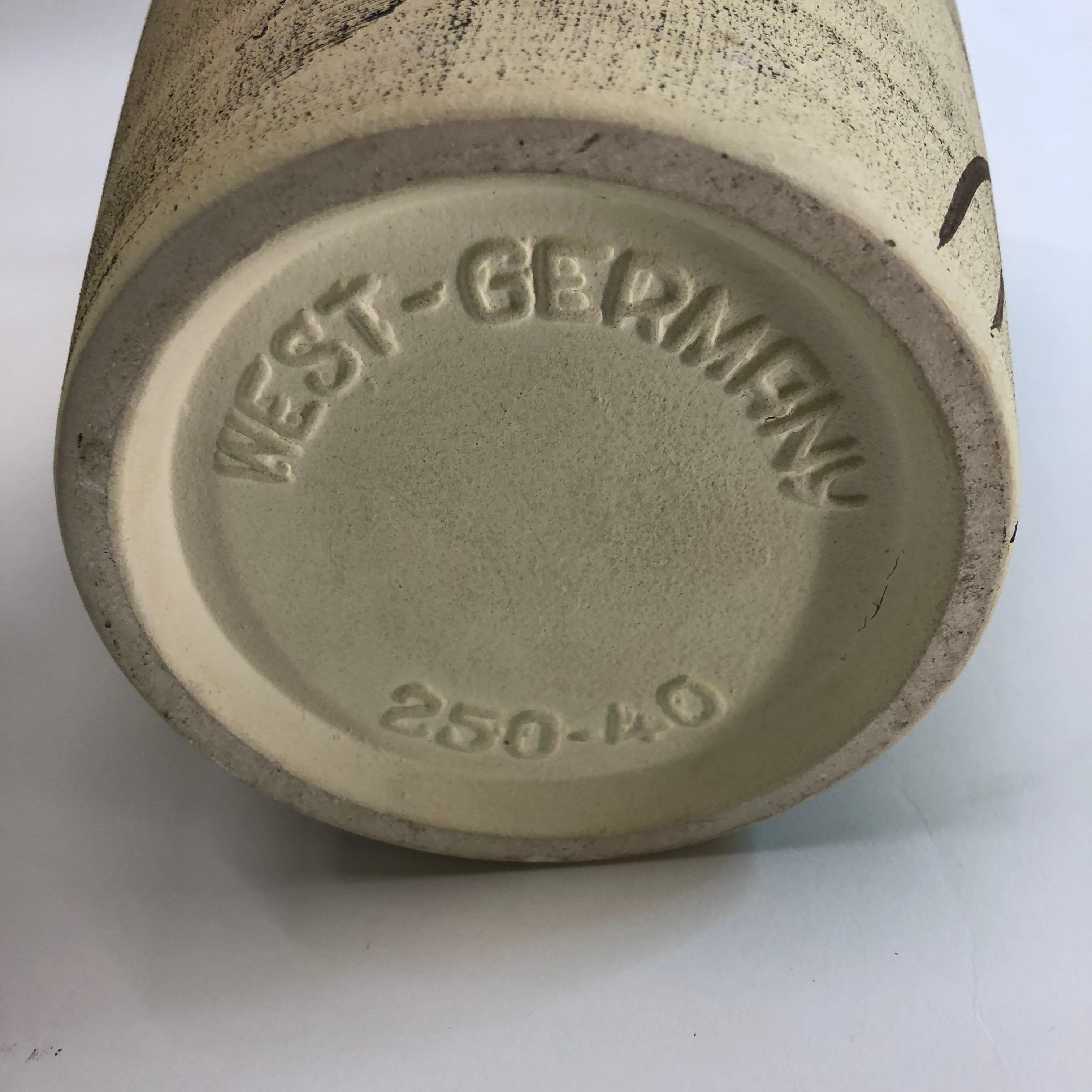 Brocca/vaso in ceramica dipinta a mano, Germania occidentale di Bodo Mans, 1950 in vendita 1