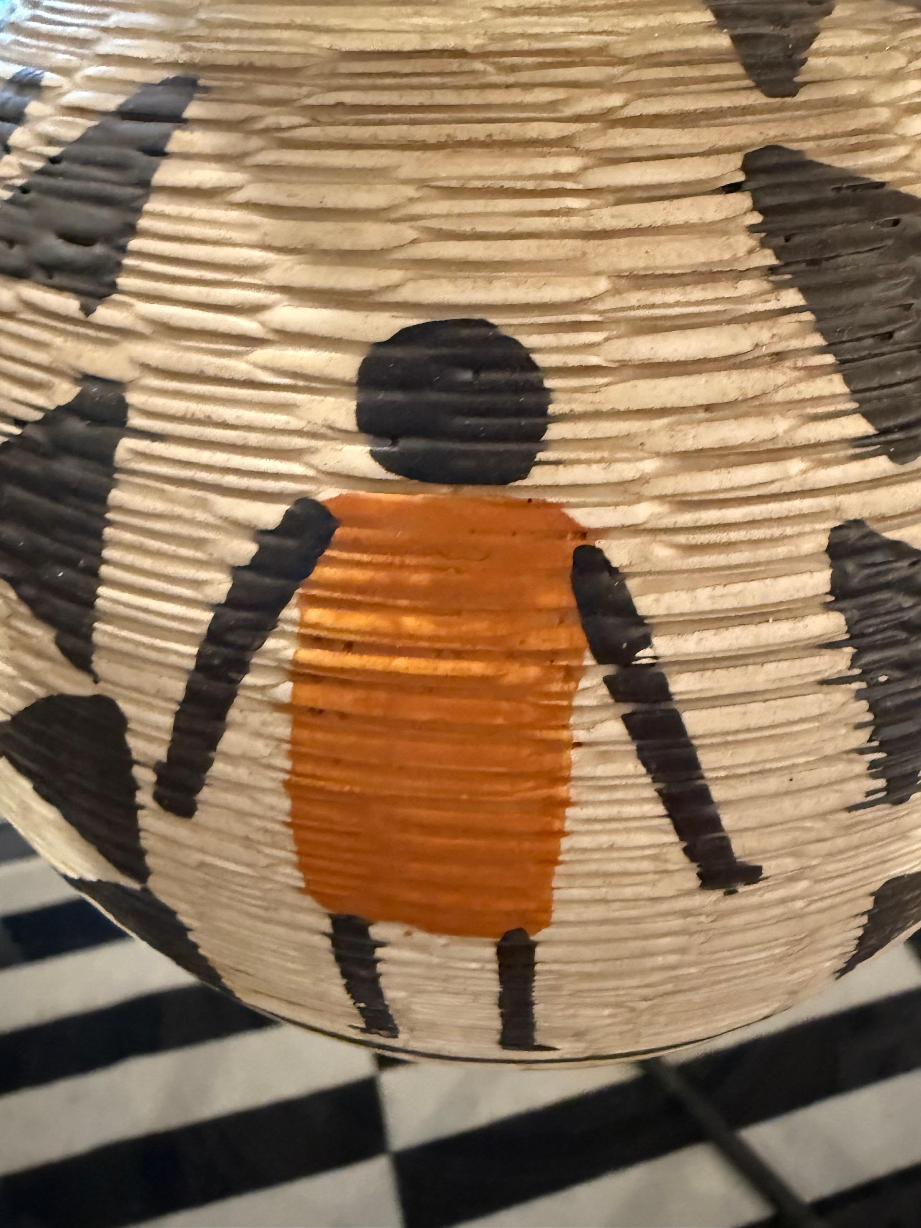 Fine XX secolo Vaso in ceramica Bertel House dipinto a mano - Made in Italy in vendita