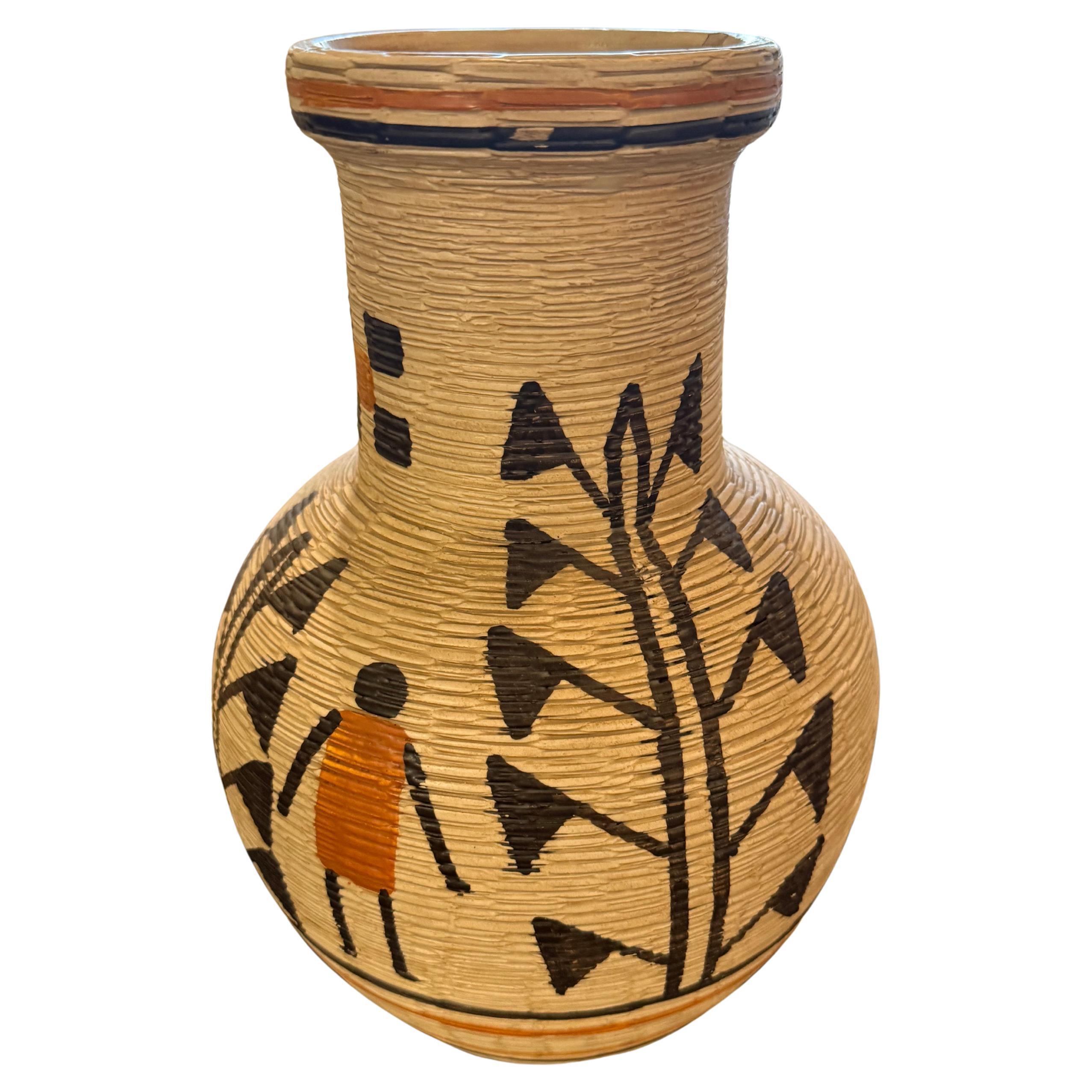Hand-Painted Bertel House Ceramic Vase – Made in Italy