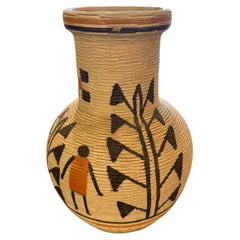 Hand-Painted Bertel House Ceramic Vase – Made in Italy