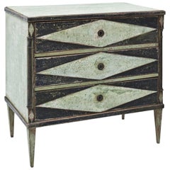 Hand-Painted Biedermeier Chest of Drawers, circa 1820