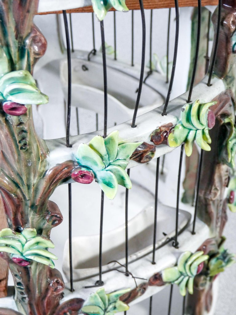 Stunning Hand-Painted Bird Aviary Decoration image