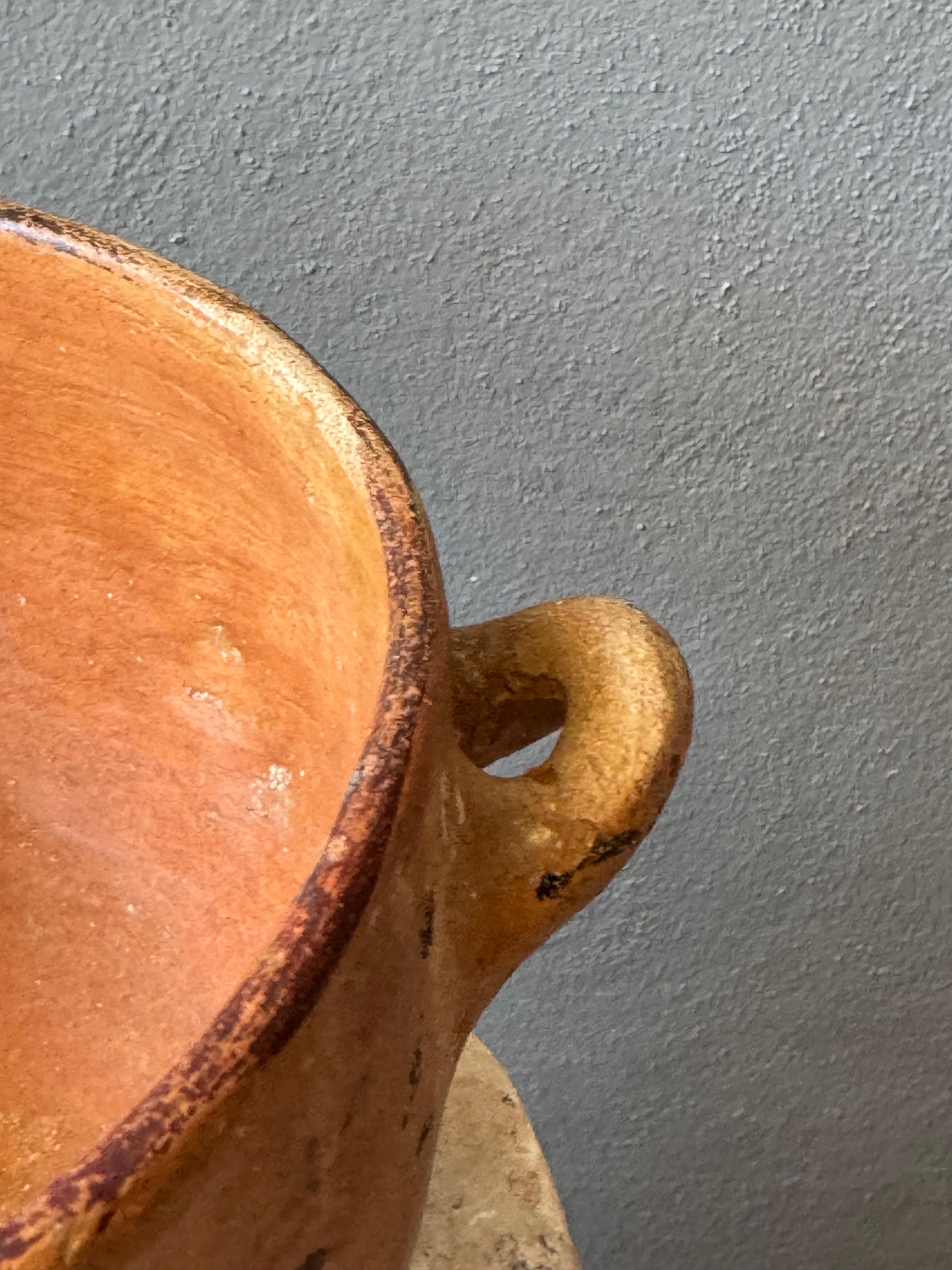 Cuenco de cerámica pintado a mano de Guerrero, México, años 70 De campo en venta