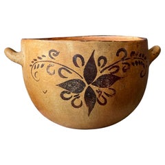 Hand Painted Ceramic Bowl From Guerrero, Mexico, 1970´s