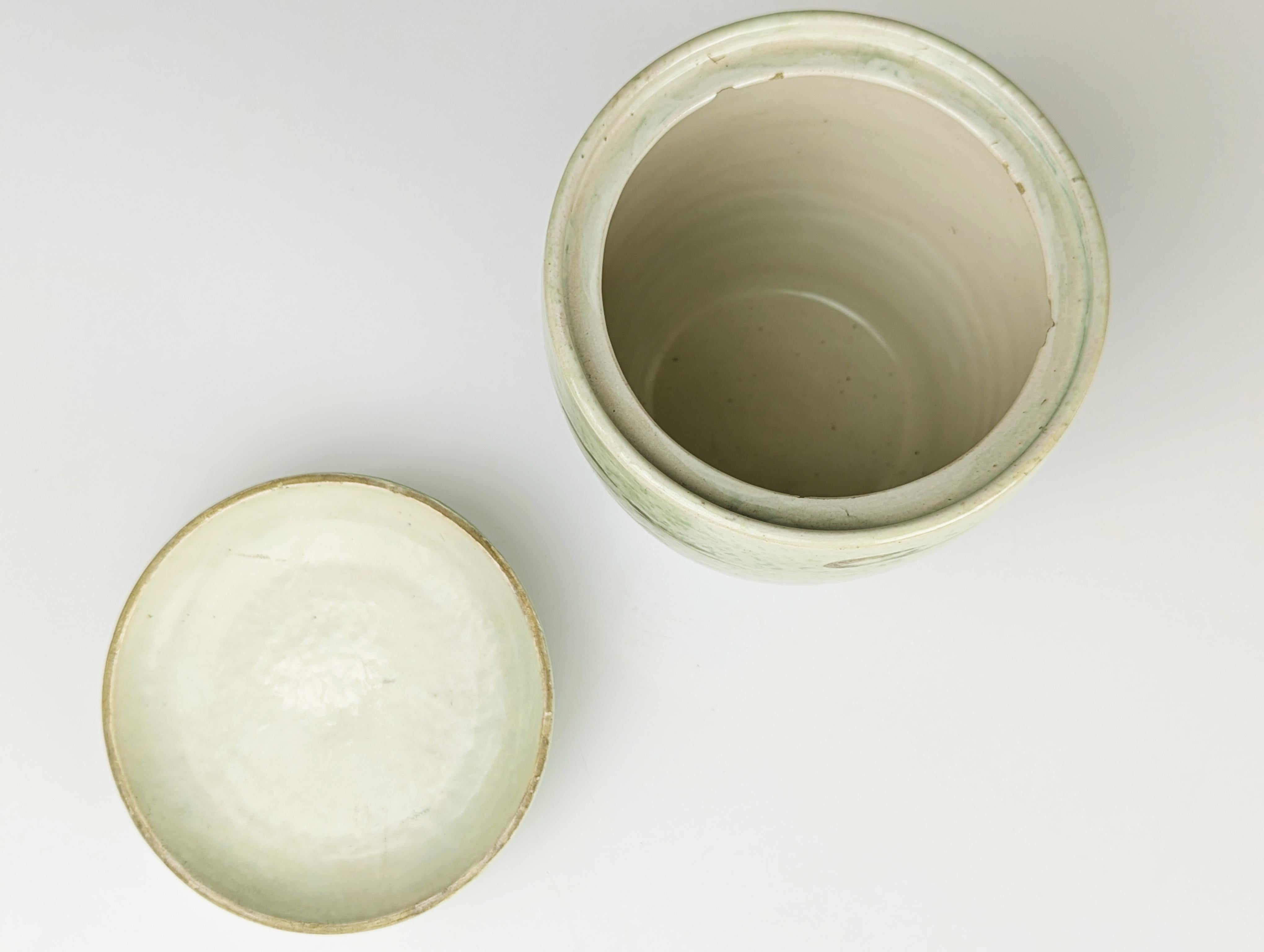 Ceramica Scatola in ceramica dipinta a mano di Arte Casa Albisola, anni '40 in vendita