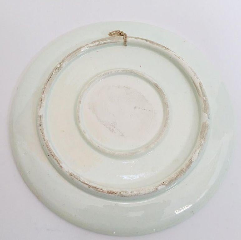 Plato Morisco Decorativo de Cerámica Pintado a Mano Años 50 en venta 3