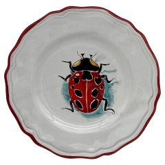 Assiette à dessert peinte à la main Ladybird, collection Insect