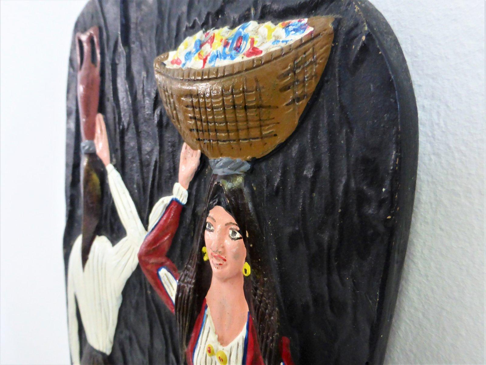 Italian Hand-Painted Ceramic Figure, Italy, 1970s For Sale