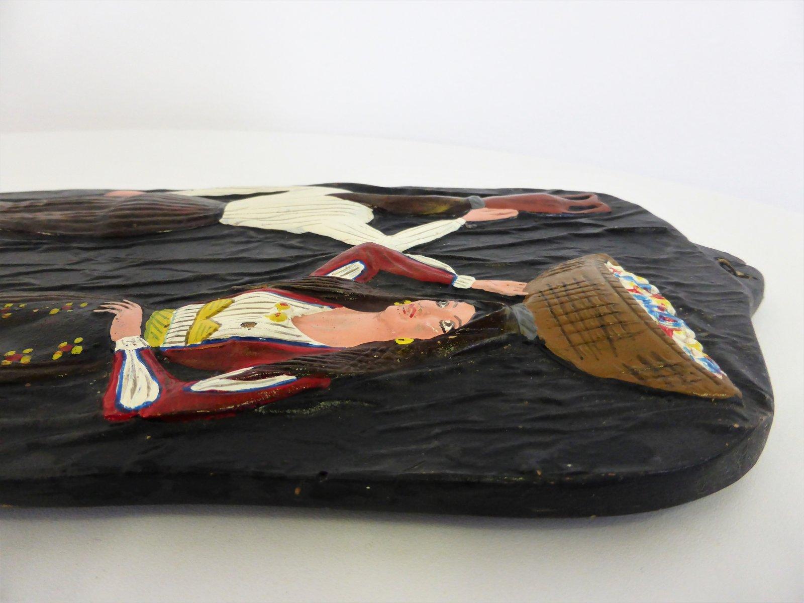 Late 20th Century Hand-Painted Ceramic Figure, Italy, 1970s For Sale
