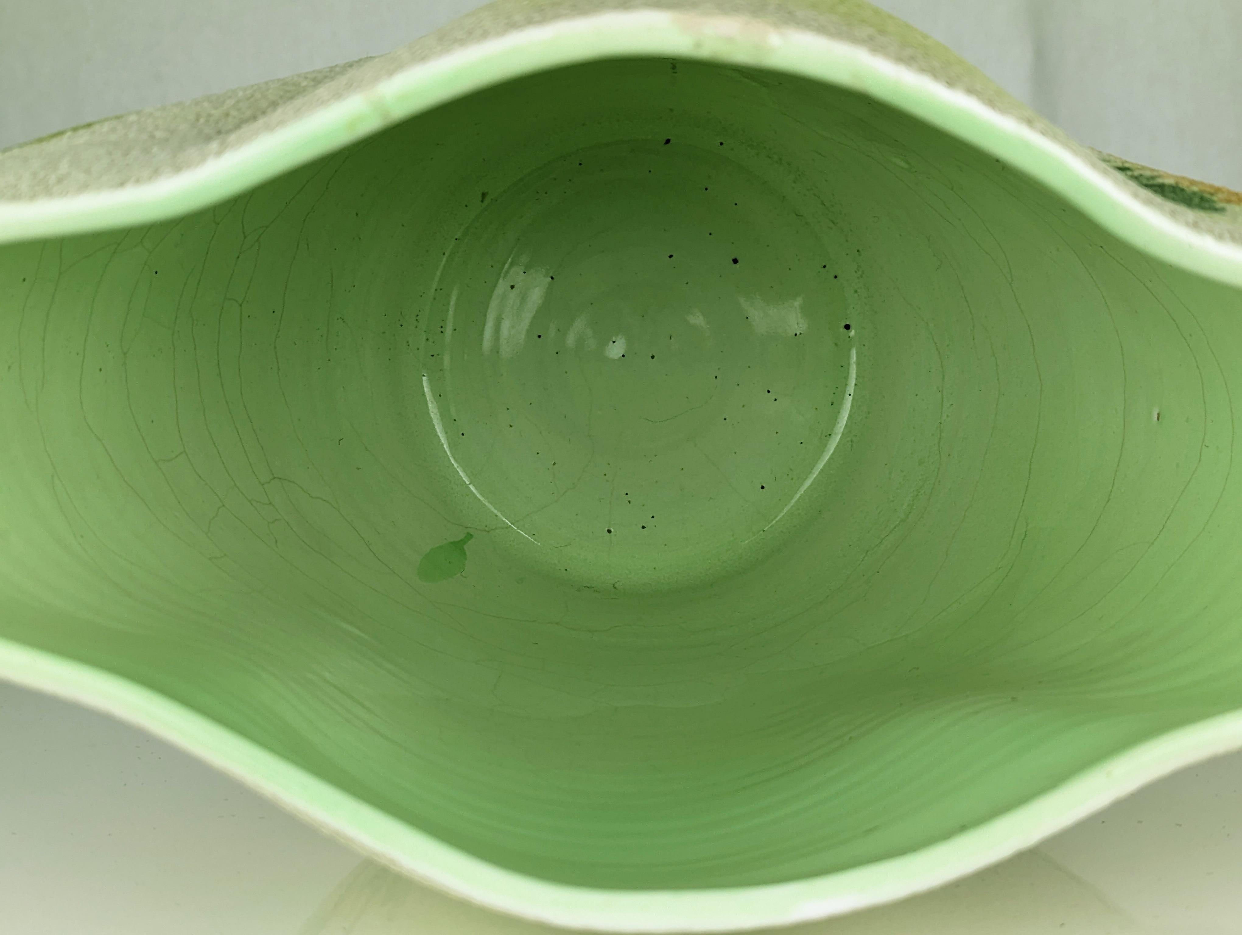 Hand painted ceramic Mid Century vase by CE AS Albisola For Sale 1
