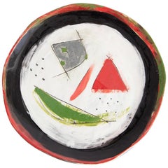 Assiette en céramique peinte à la main - Édition unique Pirate Freckle Sprinkle