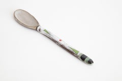 Cucchiaio Smiley in ceramica dipinto a mano 3 Edizione Unica