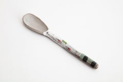 Cucchiaio Smiley in ceramica dipinto a mano 8 Edizione unica