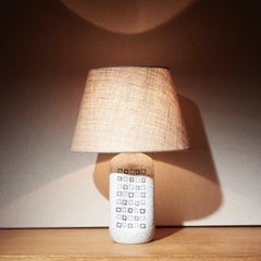 Hand-Painted Ceramic Table Lamp by Guido Gambone, 1950s