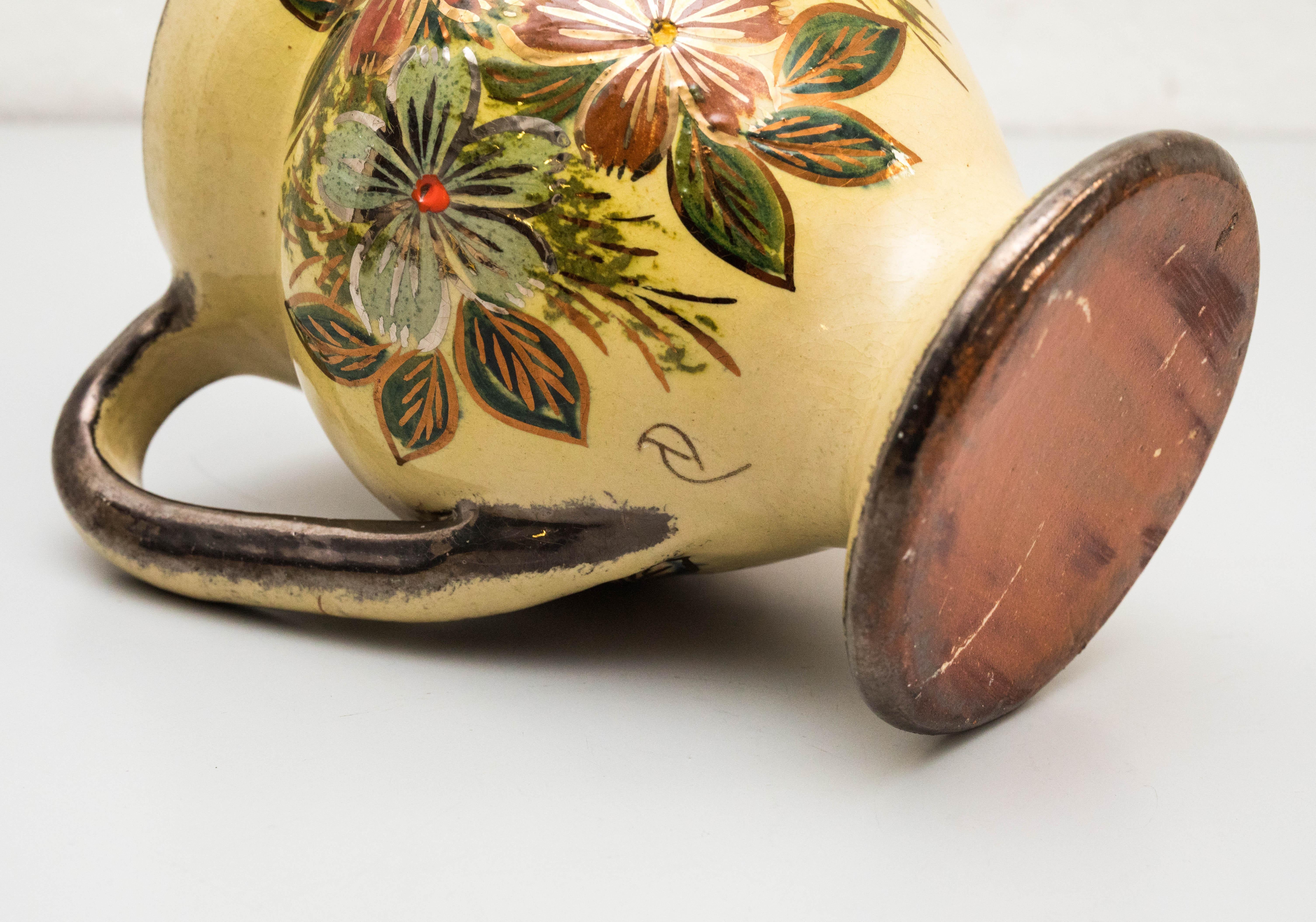 Vaso in ceramica dipinto a mano dall'artista catalano Diaz Costa - Spagna, Circa 1960 in vendita 8